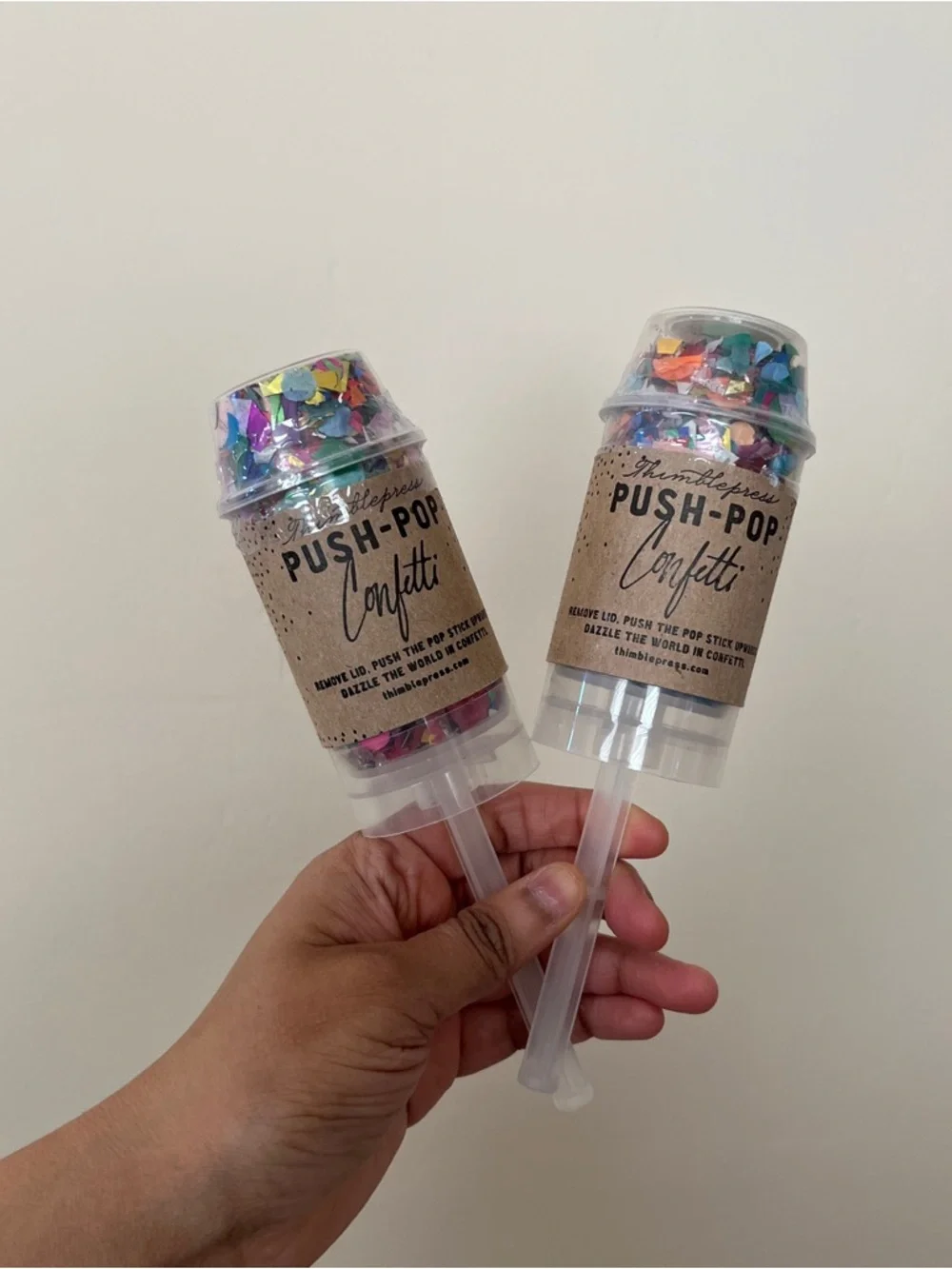 Confetti party favors poppers birthday graduation wedding baby shower celebrate